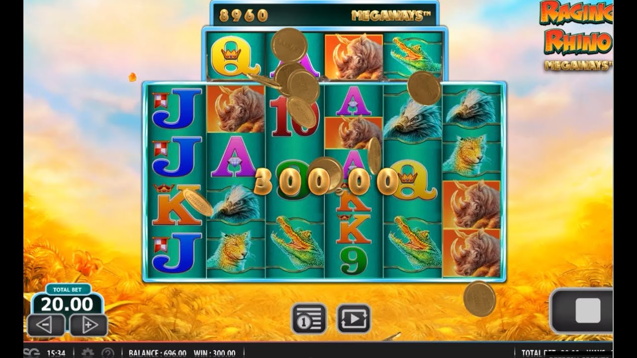 [RAGING RHINO MEGAWAYS ONLINE CASINO SLOT MACHINE] BIG WIN! $300 PLUS MULTIPLE WINS! ????