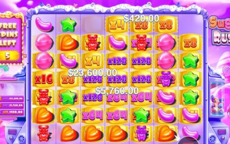 SUGAR RUSH EPIC WIN 590X MULTIPLIER HUGE WIN BONUS BUY ONLINE CASINO ONLINE SLOT