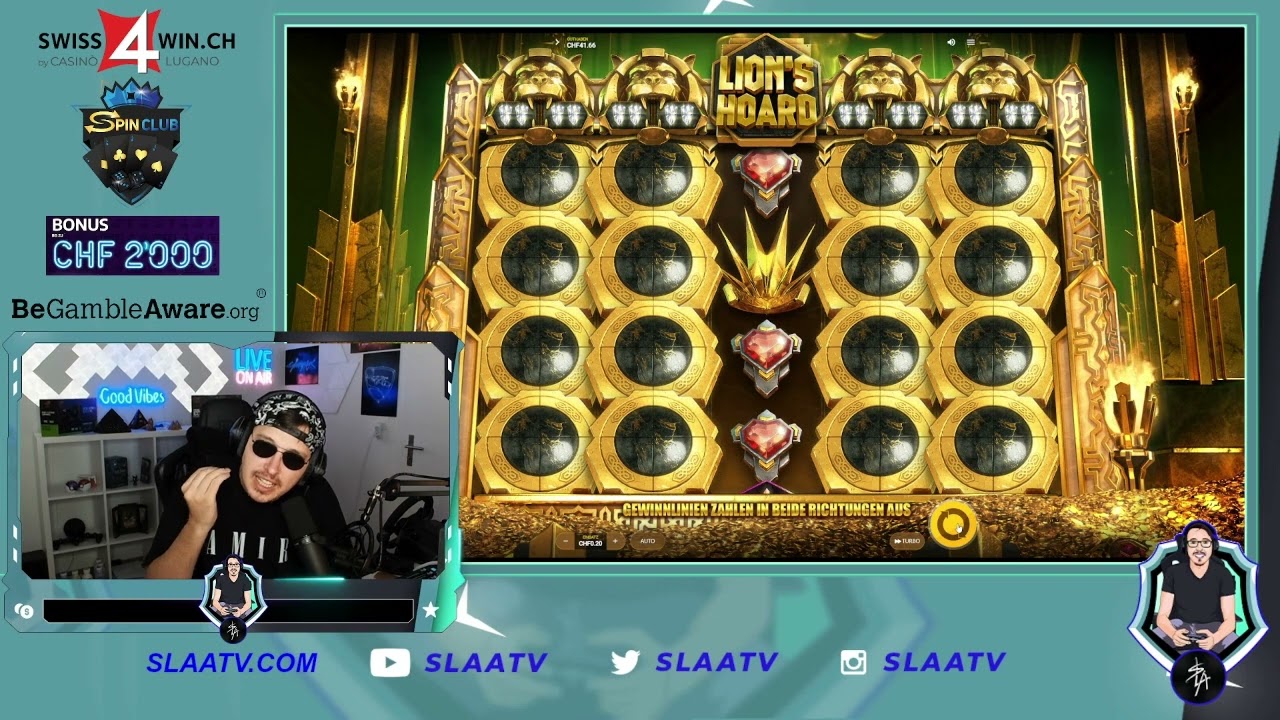 Spin Club - Swiss4Win - Online Casino Streamer - Lions Hoard