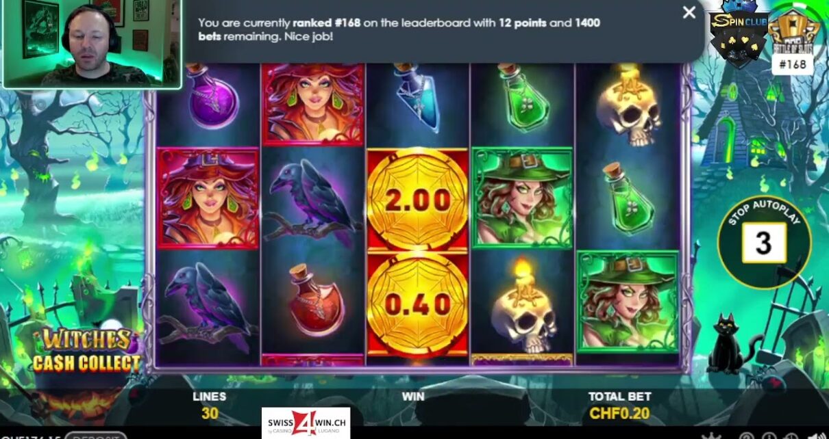 Spin Club – Swiss4Win – Online Casino Streamer – Witches Cash Collect