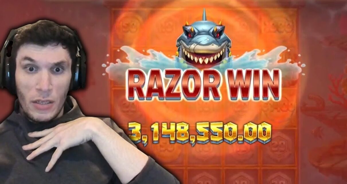 TRAINWRECKS, COMEBACK!!!  NO WAY!! RAZOR SHARK PAID MILLIONS!!! 63000X WIN!!!