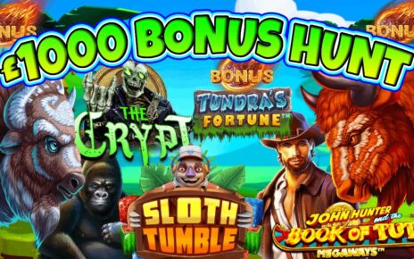 £1000 Bonus Hunt! Online Slots! Online Casino slot Bonuses!