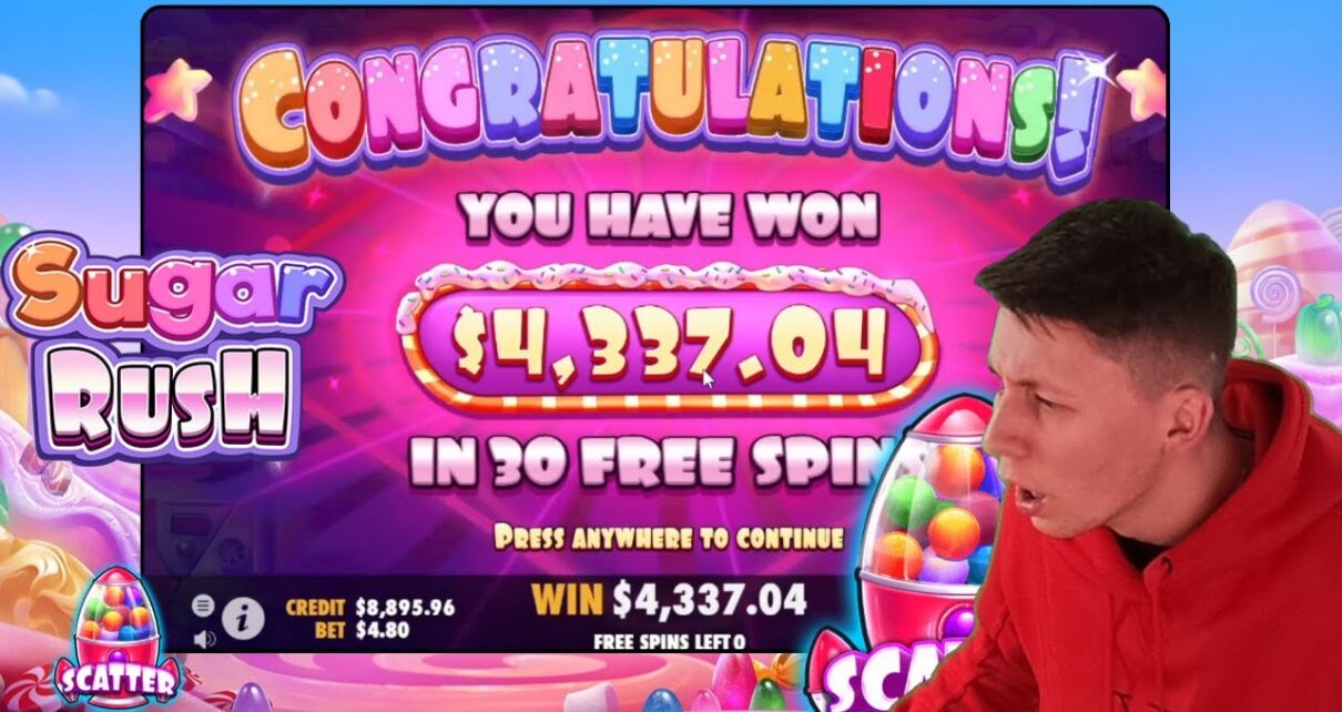 1000x bei SUGAR RUSH?? ?Online Casino Highlights