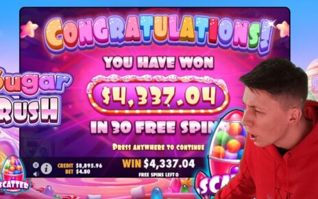 1000x bei SUGAR RUSH?? ?Online Casino Highlights