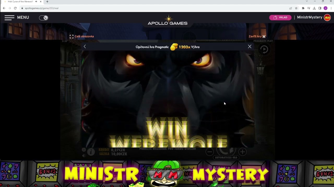 1203x • CURSE OF THE WEREWOLF • PRAGMATIC PLAY • APOLLO GAMES ONLINE CASINO