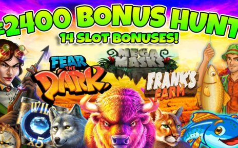 £2400 Online Casino Slots Bonus Hunt! £2 Stakes! 14 Bonuses!