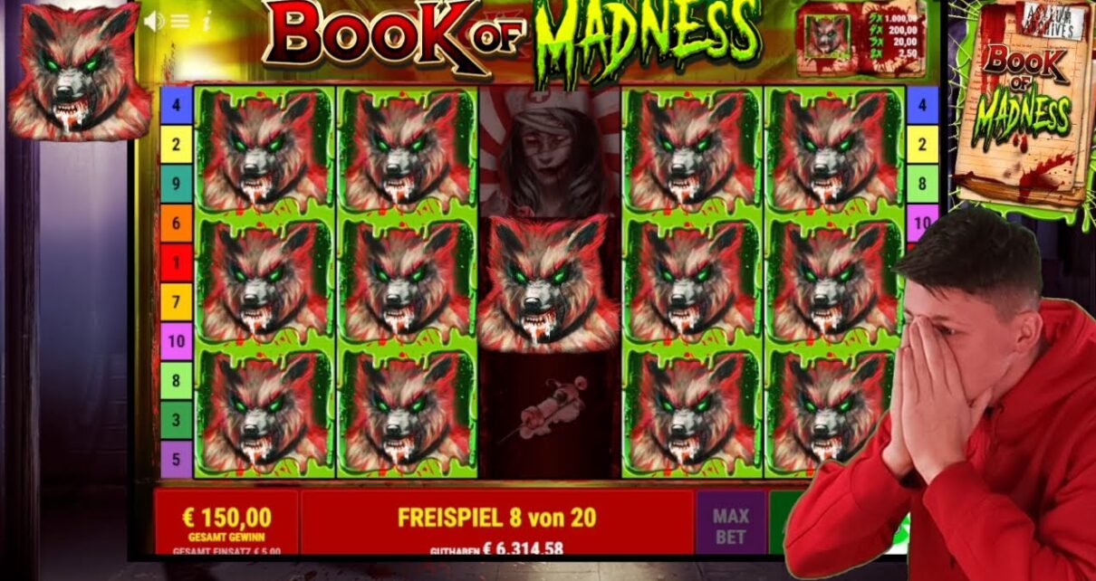 4er WOLF bei Book of Madness ??Online Casino Highlights