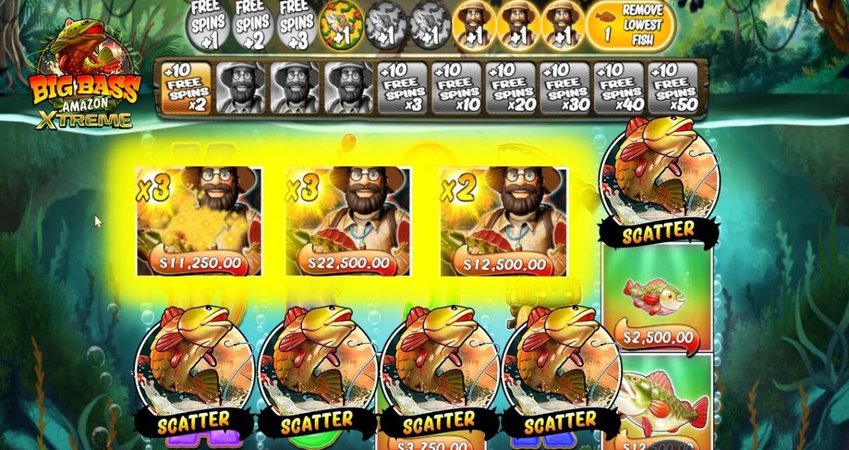 BIG BASS AMAZON XTREME NICE COMEBACK 3X MULTIPLIER BONUS BUY ONLINE CASINO ONLINE SLOT