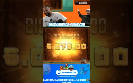 Big Bamboo with 6075€‼️?? #casino #slots #twitch #onlinecasino #bigwin #pushgaming #gambling #stream