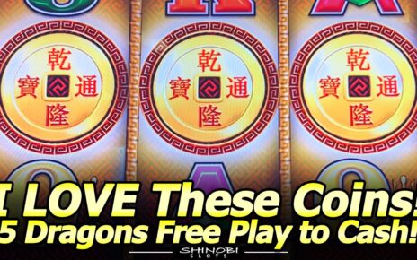 Free Play To Cash! I LOVE These Coins! 5 Dragons Rapid Slot Live Play and Bonuses at Yaamava Casino!