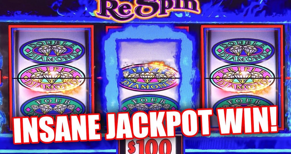 HIGH LIMIT JACKPOT WIN ON DOUBLE DIAMOND RESPIN ★ CRAZY JACKPOT CASINO WIN ★