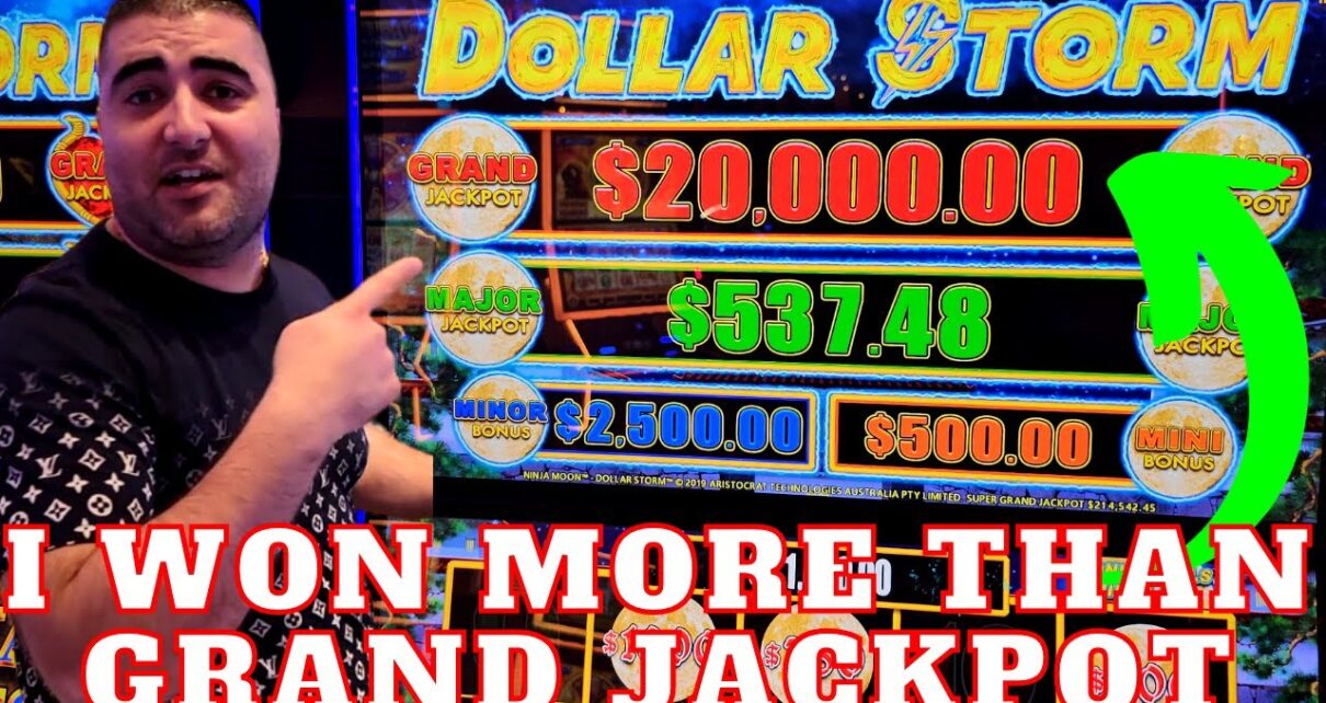 I Won to a greater extent than Than ,000 GRAND JACKPOT – BIGGEST JACKPOT Of My Life On Dollar Storm Slot