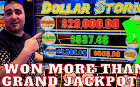 I Won to a greater extent than Than ,000 GRAND JACKPOT – BIGGEST JACKPOT Of My Life On Dollar Storm Slot