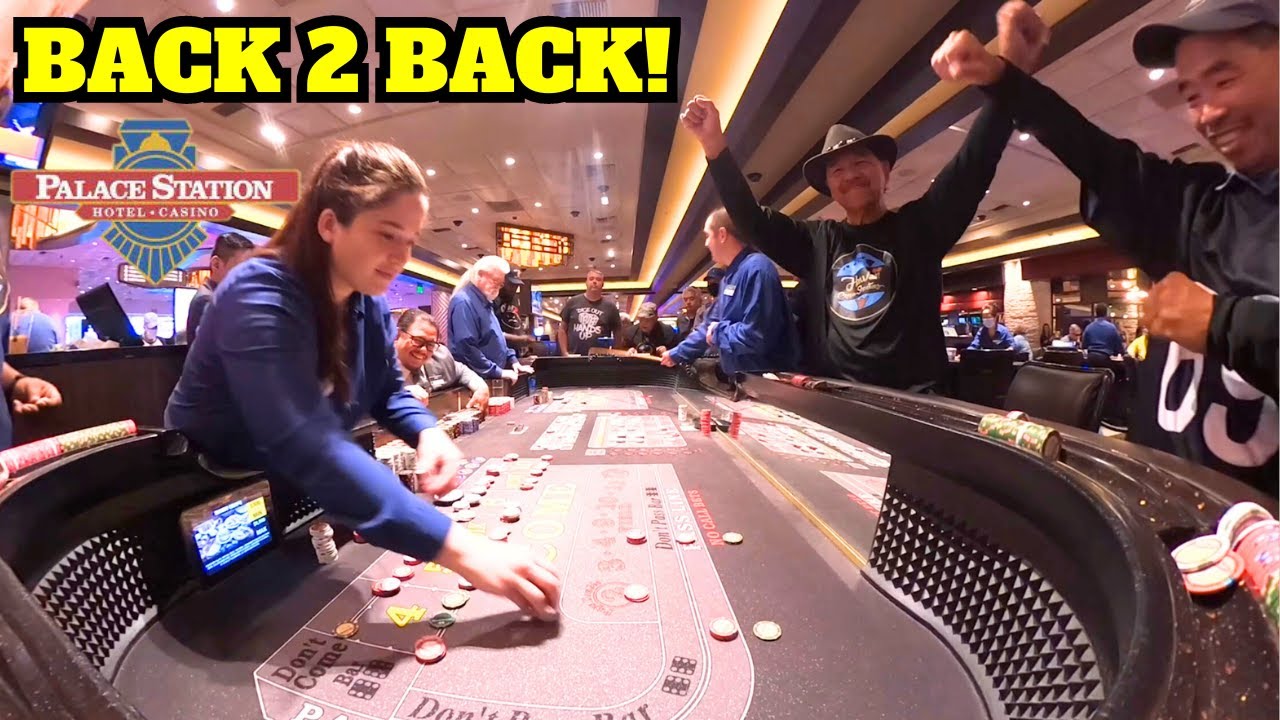 Making Money! One Shooter after another! Live Casino Craps at the Palace Station Casino