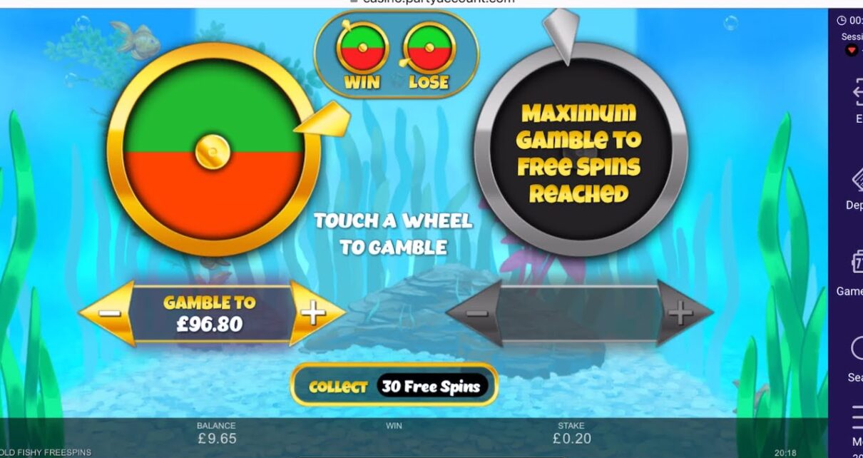 Maximum Spins on Gold Fishy Freespins (Inspired Gaming) Online Casino Slots! Maximum Spins on Gold Fishy Freespins (Inspired Gaming) Online Casino Slots!