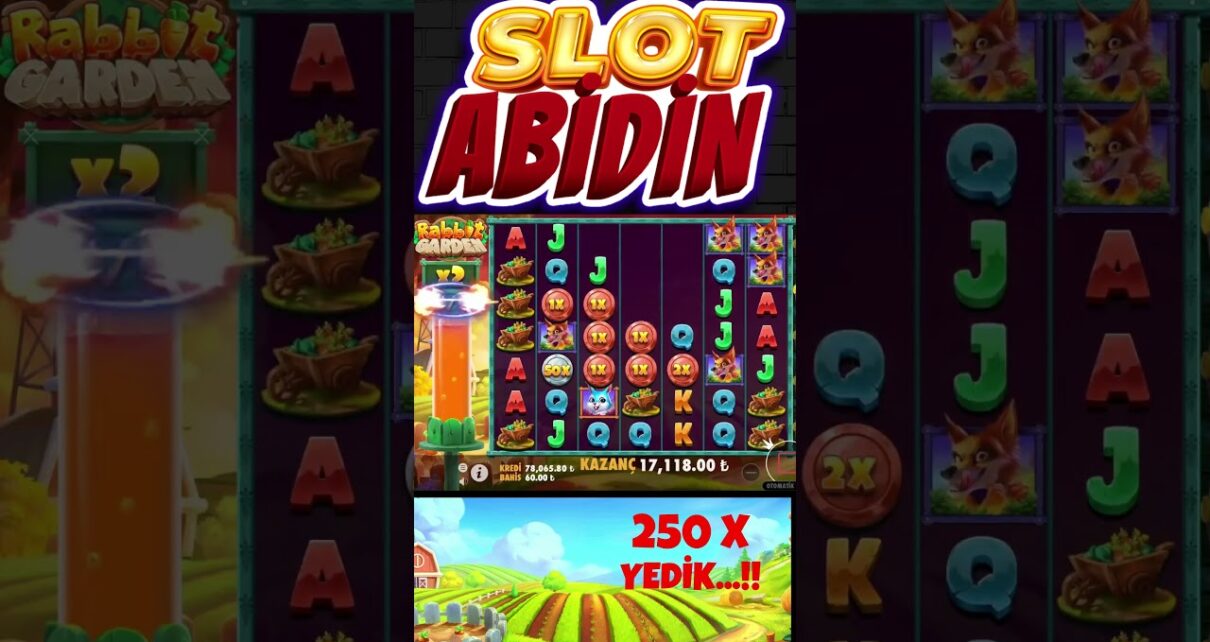 RABBİT GARDEN Slot’ta 250X Efsane Kazanç #slots #onlinecasino #casino #slotvideoları #shorts