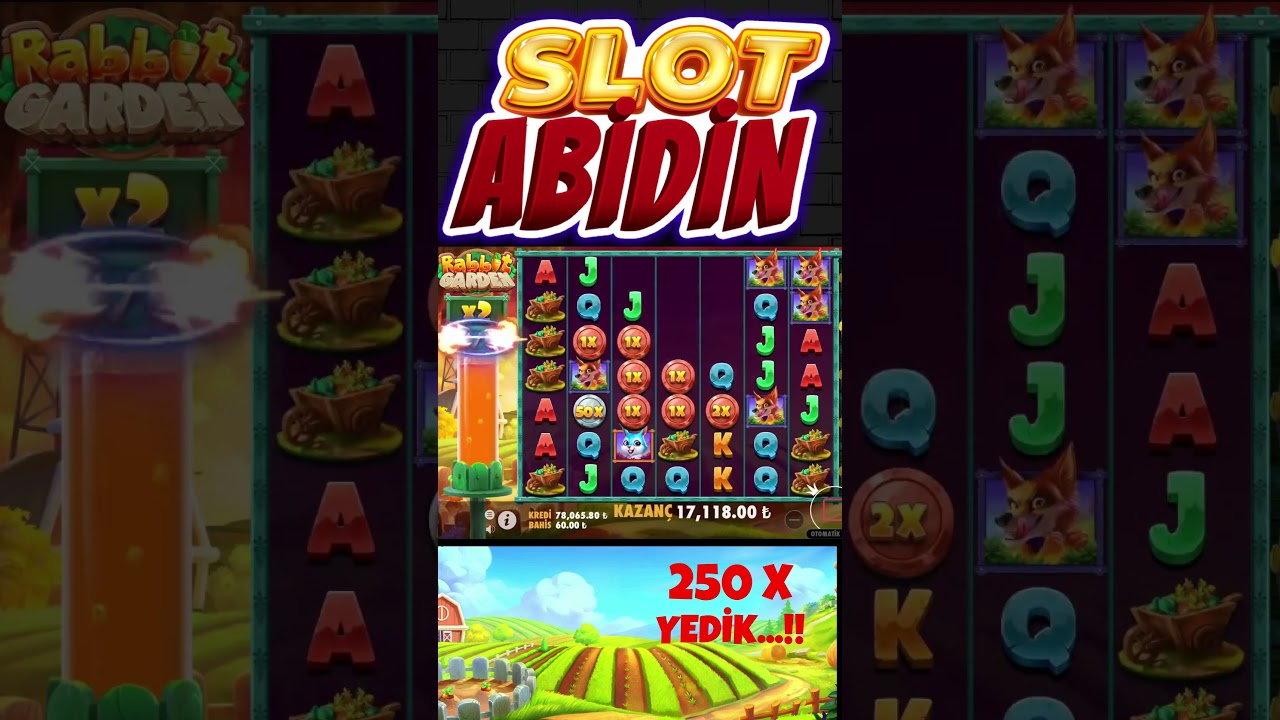 RABBİT GARDEN Slot'ta 250X Efsane Kazanç #slots #onlinecasino #casino #slotvideoları #shorts