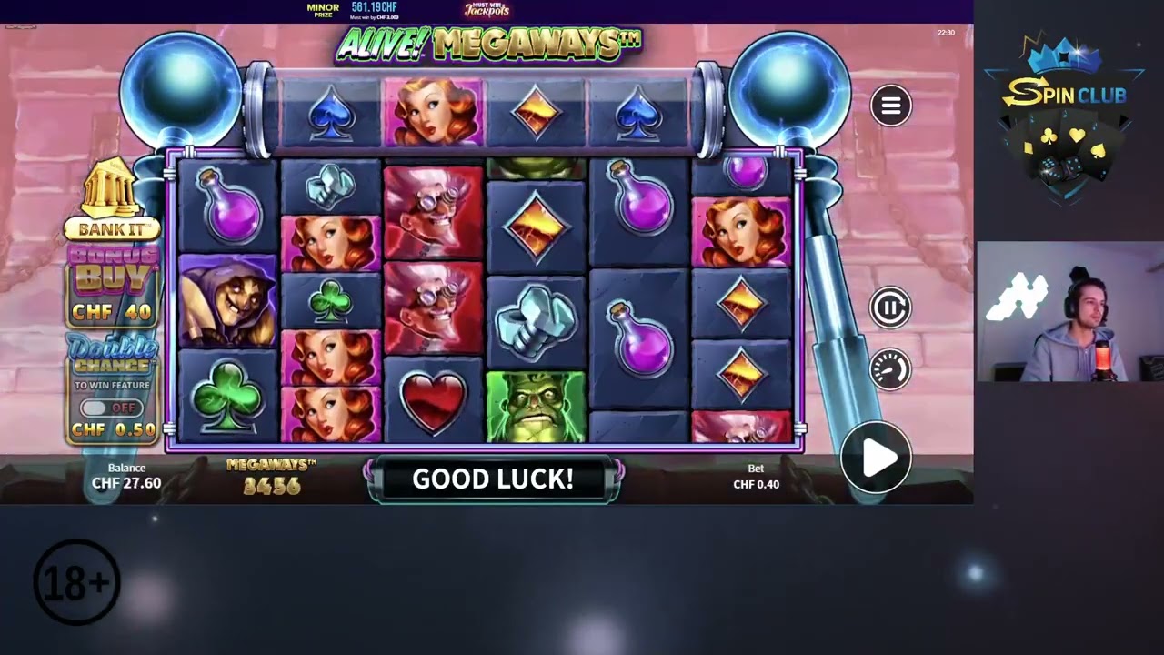 Spin Club - Swiss4Win - Online Casino Streamer - Alive! Megaways