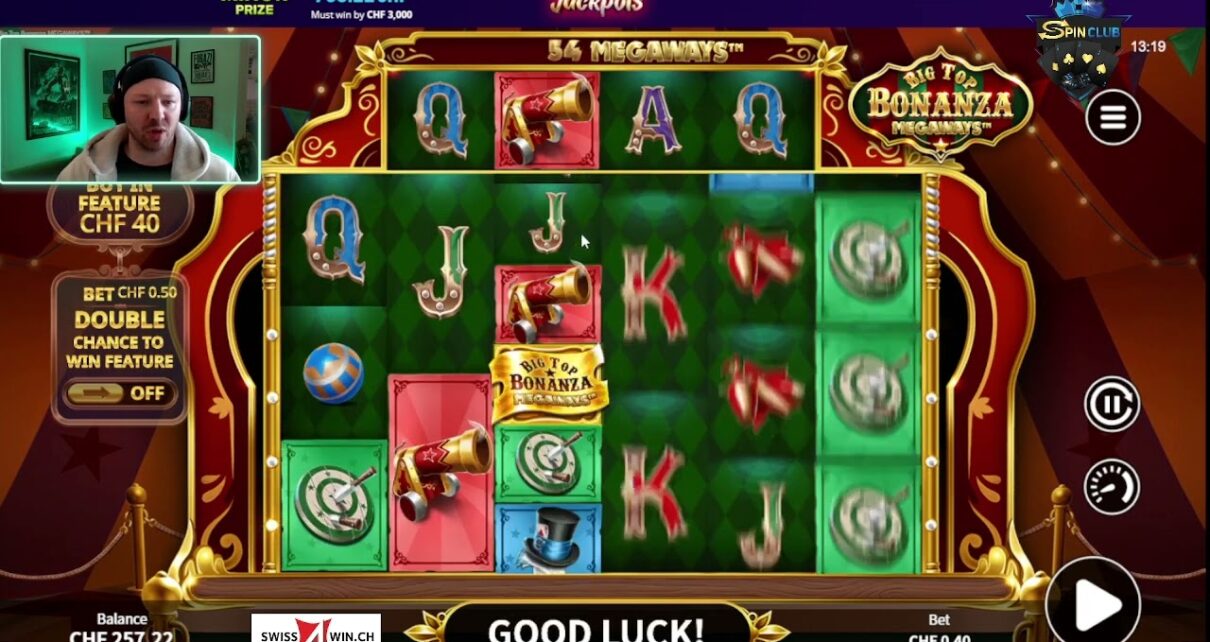 Spin Club – Swiss4Win – Online Casino Streamer – Big top Bonanza Megaways