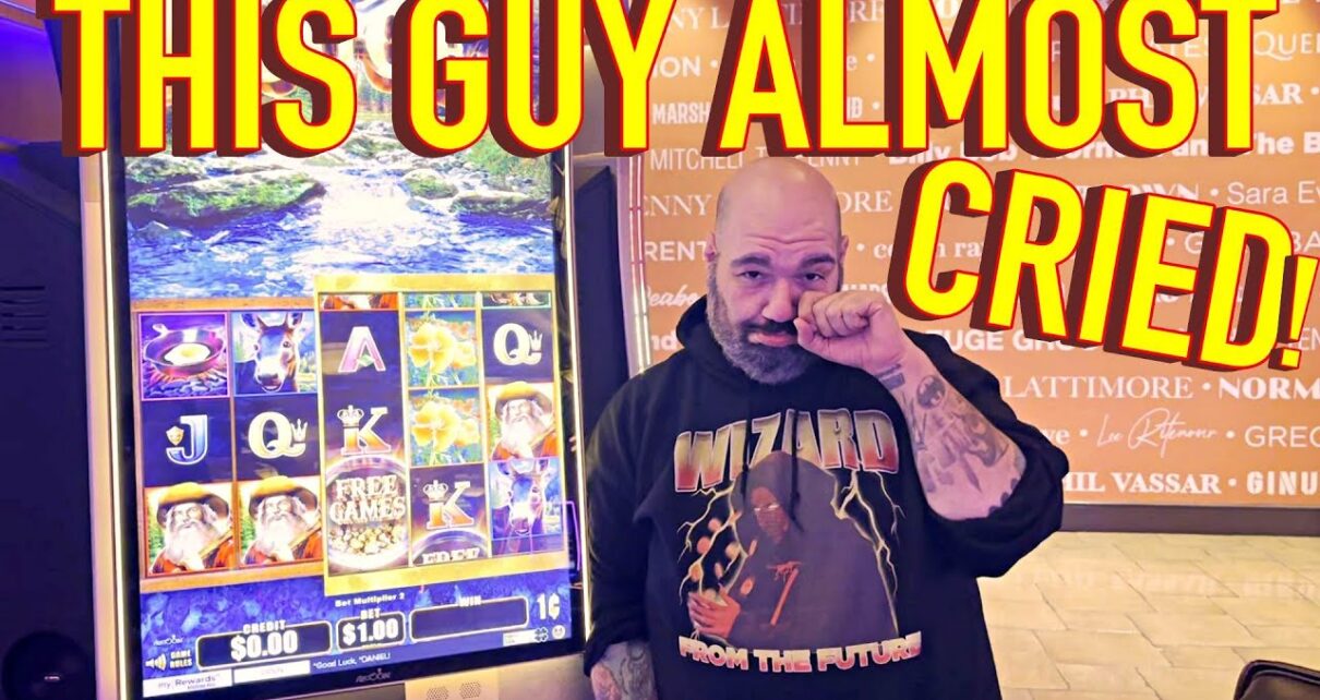 This guy almost cried in the casino!