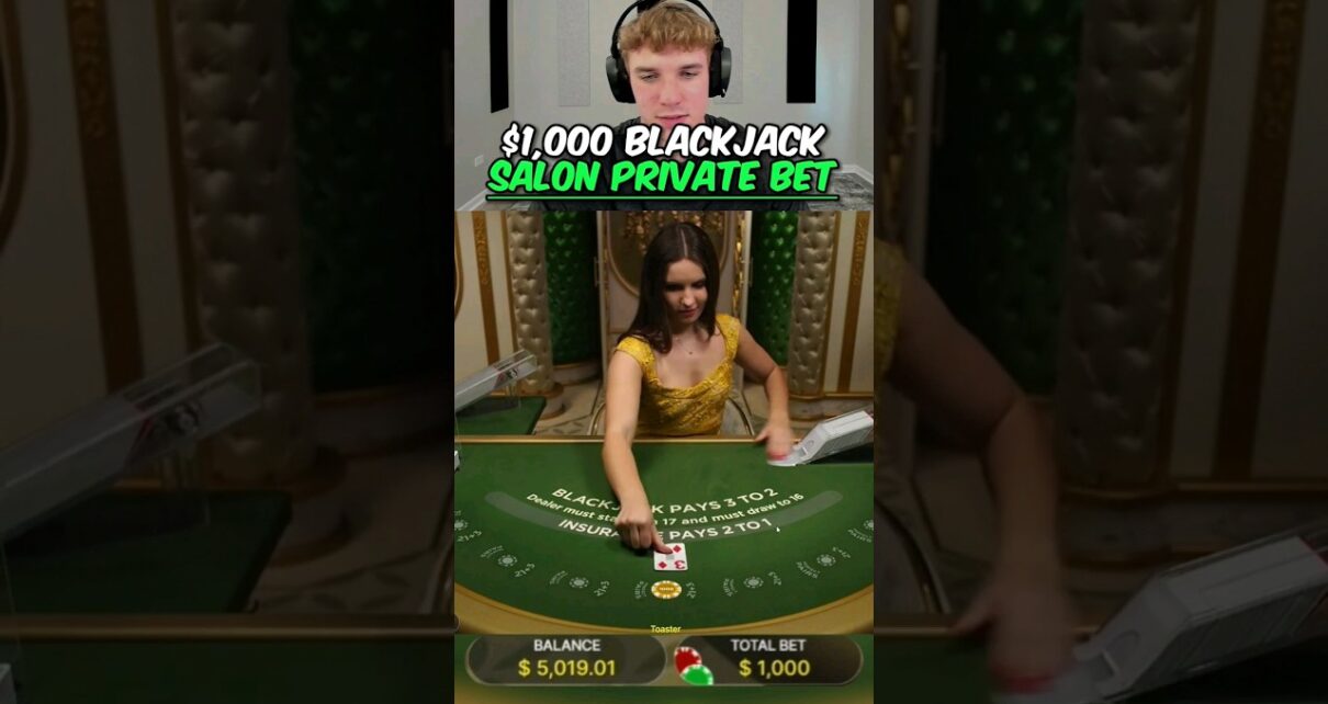 Toaster bets ,000 in this BLACKJACK private salon *turn a profit*