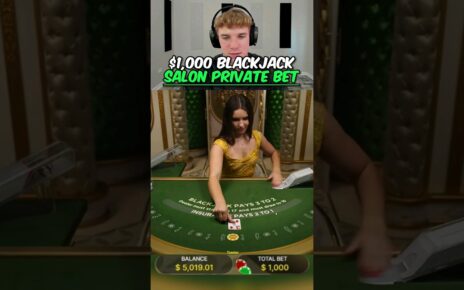 Toaster bets ,000 in this BLACKJACK private salon *turn a profit*