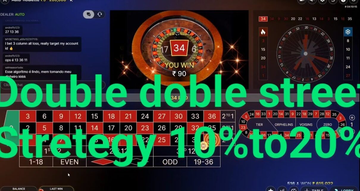 double double street stretegy | online casino game| auto roullet| daily 10 to 20% earning