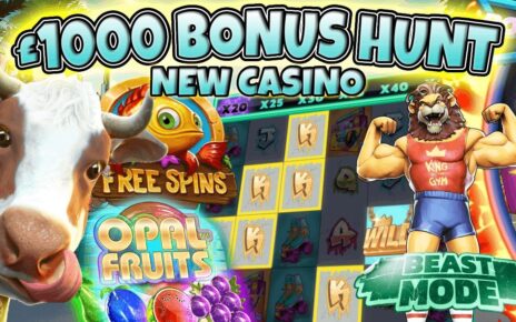 £1000 Slots Bonus Hunt! New Online Casino!