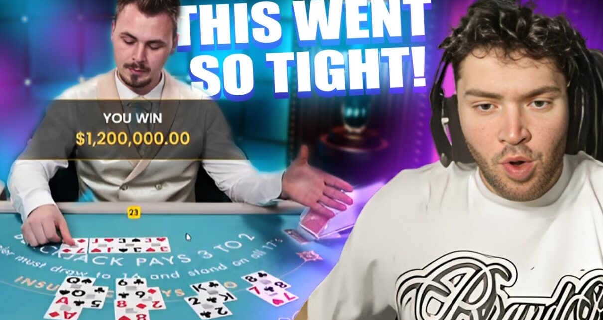 Adin Ross Super Intense Blackjack Run! Did Luck preserve the Day? #casino #blackjack #gambling