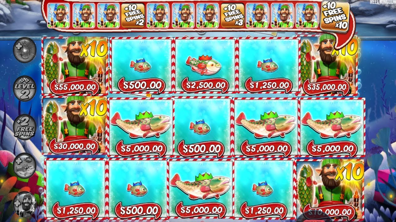 BIG BASS CHRISTMAS BASH 4 FISHERMEN X10 EPIC WIN BONUS BUY ONLINE CASINO ONLINE SLOT