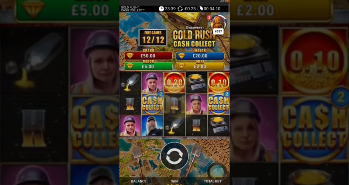 BIG WIN on GOLD RUSH CASH COLLECT Slot Slots Online Casino Game