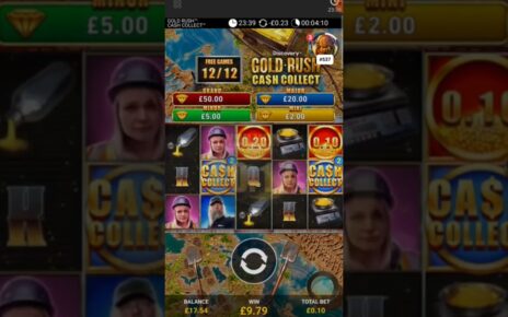 BIG WIN on GOLD RUSH CASH COLLECT Slot Slots Online Casino Game