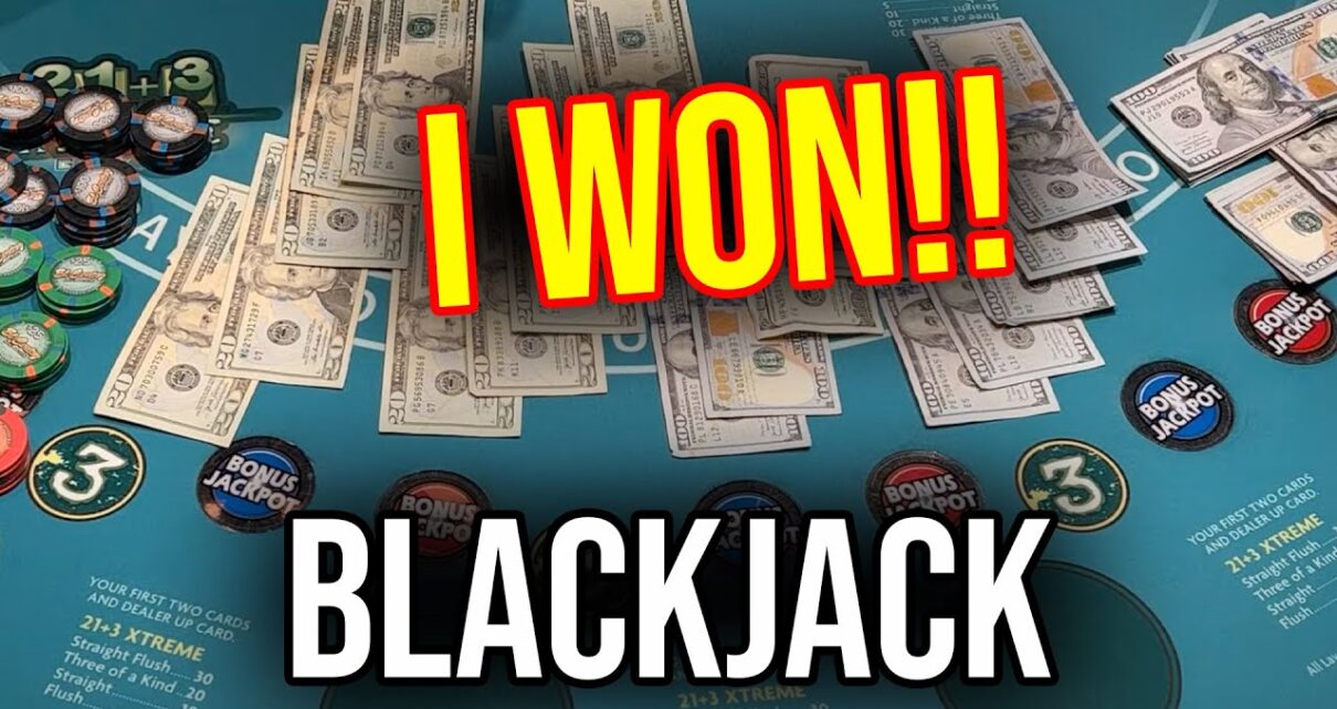 BLACKJACK SESSION!! I WON!! BIG DOUBLE DOWNS AND SPLITS!!