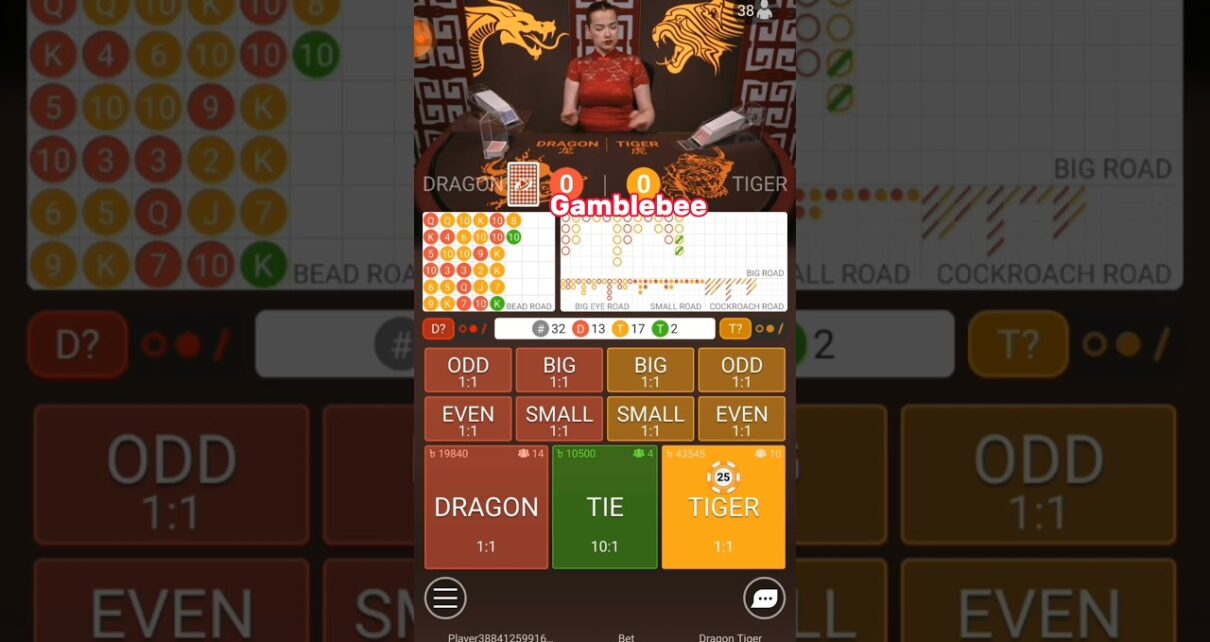Easy Win on Dragon Tiger.