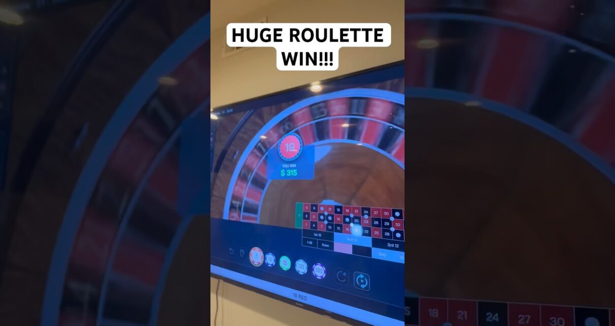 HE WON BIG!!!! #trending #gambling #casino #roulette #betting #lasvegas #onlinecasino #reaction