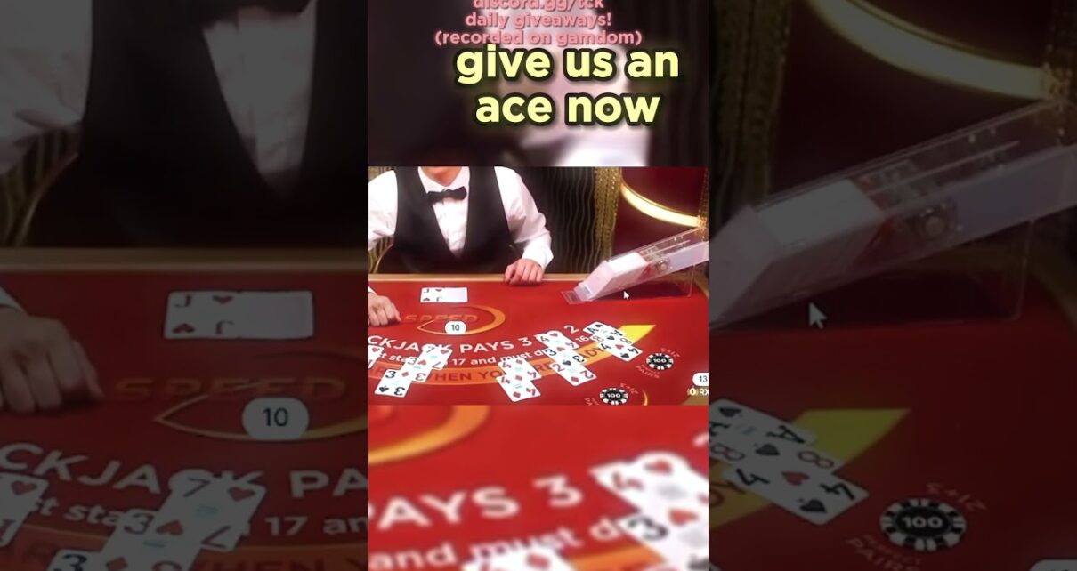 INSANE 0 BLACKJACK WIN!! #casino #gambling