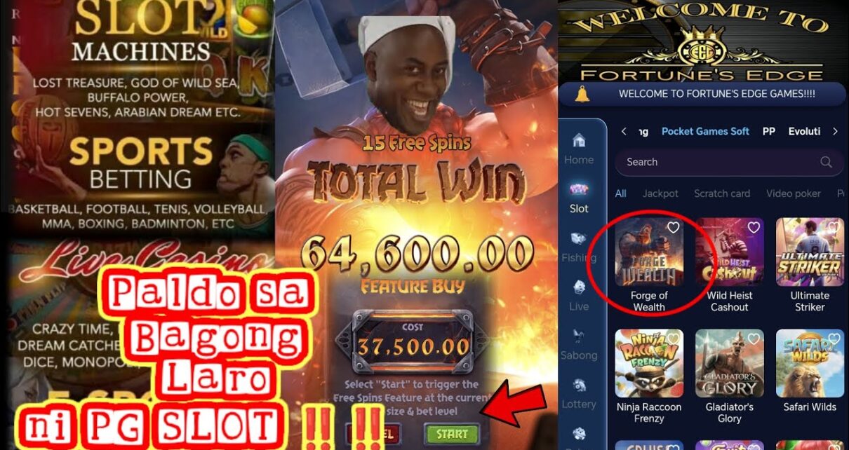 Pg Slot FORGE WEALTH bagong Laro na Pumapaldo | Online Casino | Pocket Gaming Soft | Fortune Edge