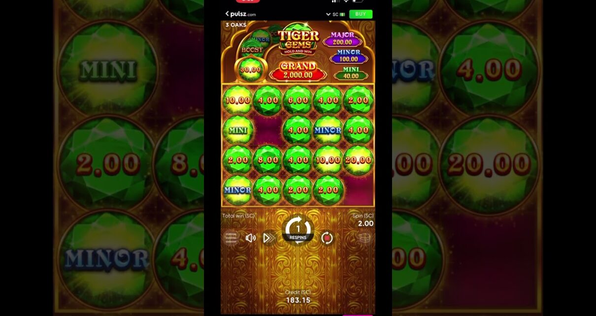 Tiger Gems!!! Jackpot  Spin online Casino Pulz.com BIG WINSSS