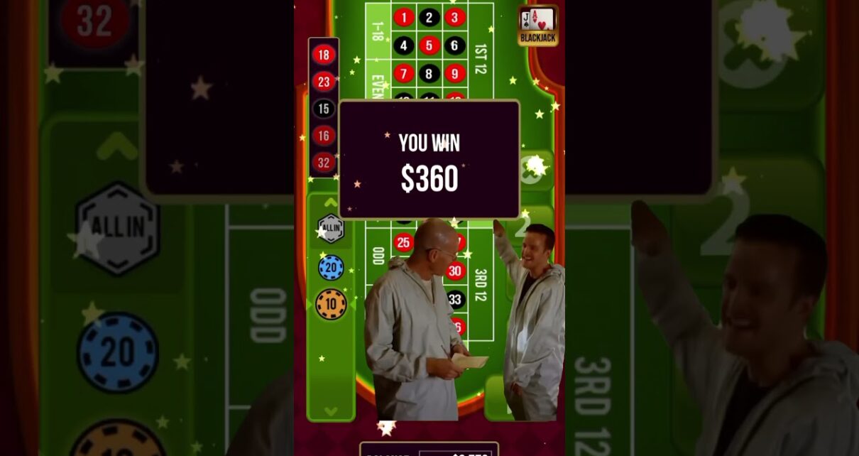 When you finally win after losing 8 spins in a row. ??