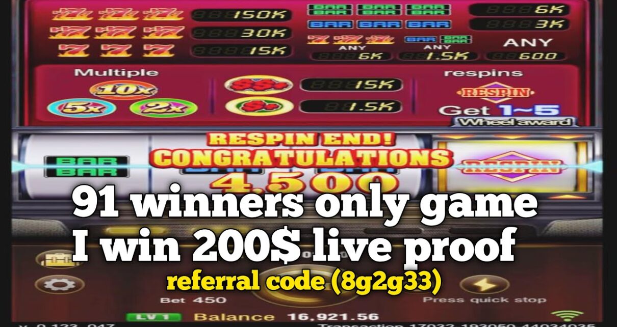 91 winners game 2000$ win new online casino platform Live proof ?