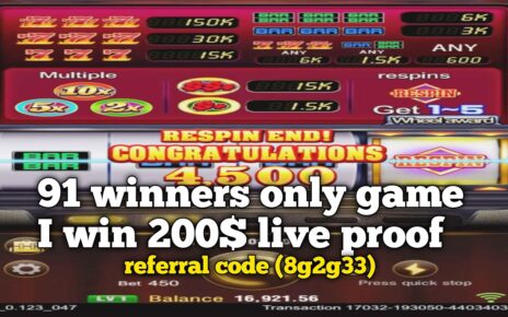 91 winners game 2000$ win new online casino platform Live proof ?