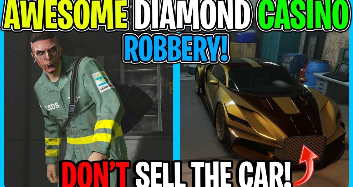 AWESOME New Diamond Casino ROBBERY For salve Yard In GTA 5 Online (The Podium Robbery)