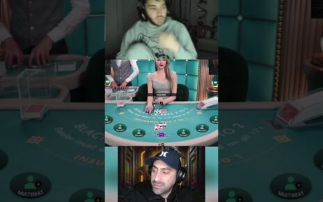 Adin Ross Blackjack Session went insane! huge win on Blackjack! #casino #onlinecasino #gambling