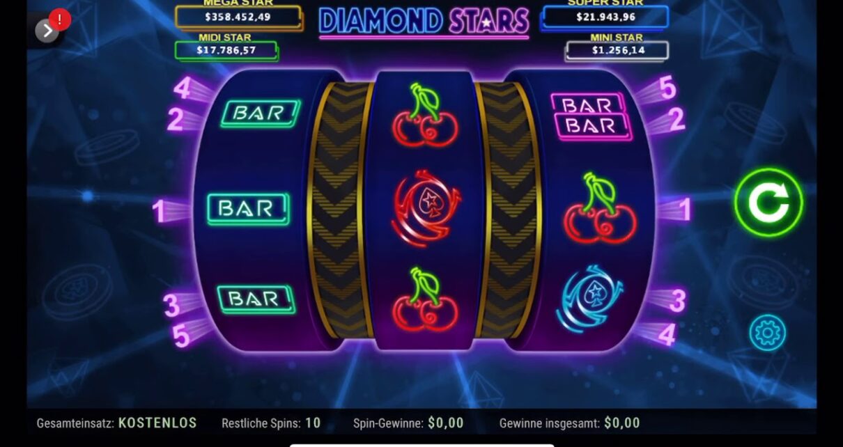 DIAMOND STAR – Free Spins – Freispiele – Online Casino Slot Game