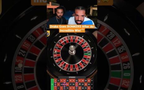 Drake Goes BONKERS After An Incredible Win On Roulette! #drake #roulette #casino #maxwin #bonkers