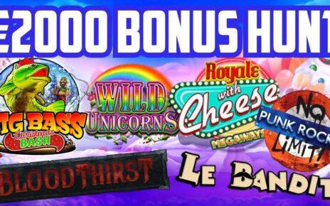 €2000 BONUS HUNT – 15 SLOTS CHASING A BIG WIN ON AN ONLINE CASINO – CAN TOM FIND i??