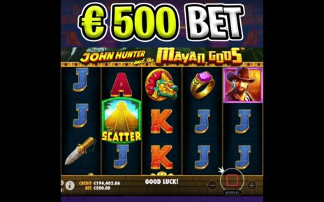 €500 MAX BET SLOT BONUS ? MAYAN GODS ? PAID HUGE BIG WINS‼️ #shorts