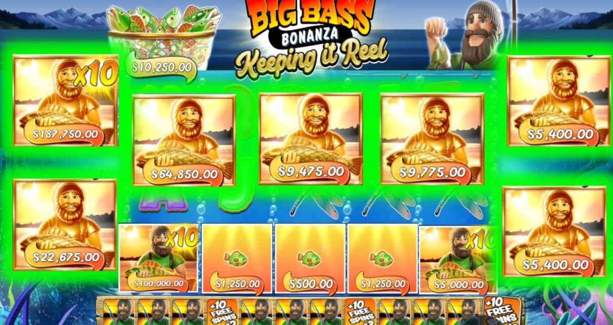 GOLD FISHERMEN BIG BASS BONANZA KEEPING IT existent 10X MULTIPLIER BONUS BUY ONLINE CASINO ONLINE SLOT