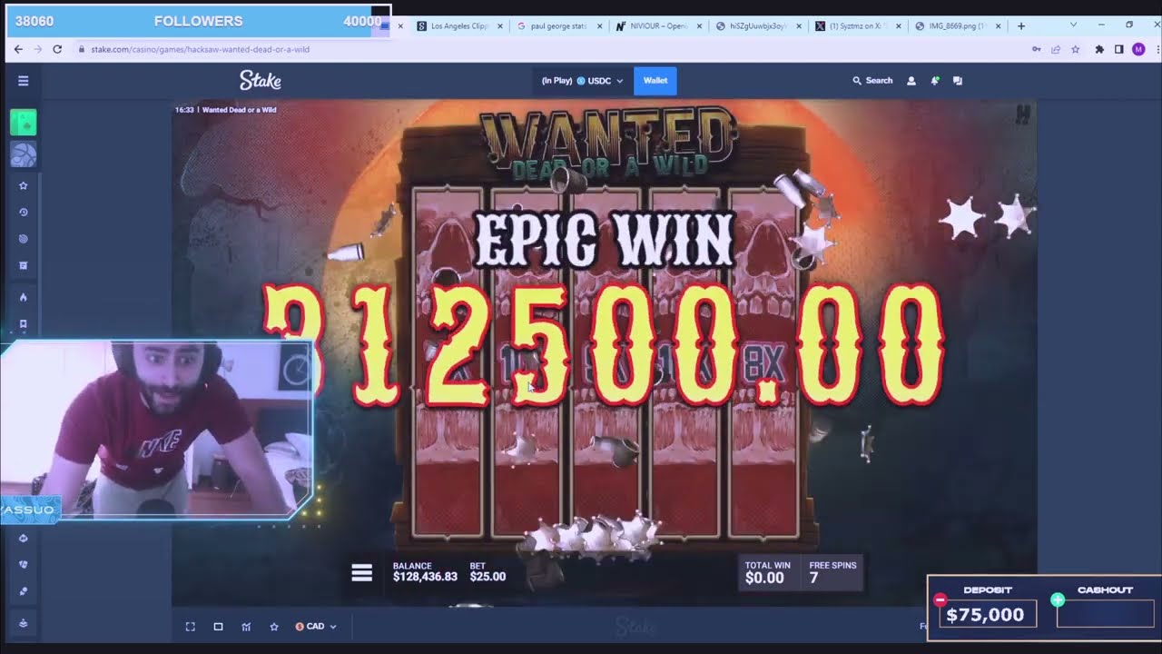 MAX WIN WANTED DEAD OR A WILD - 312 500$ / ONLINE CASINO