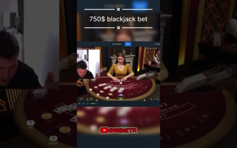 750$ Blackjack bet #shorts #quicktmclips #gambling #stake #trendingshorts #explore #trending #drake